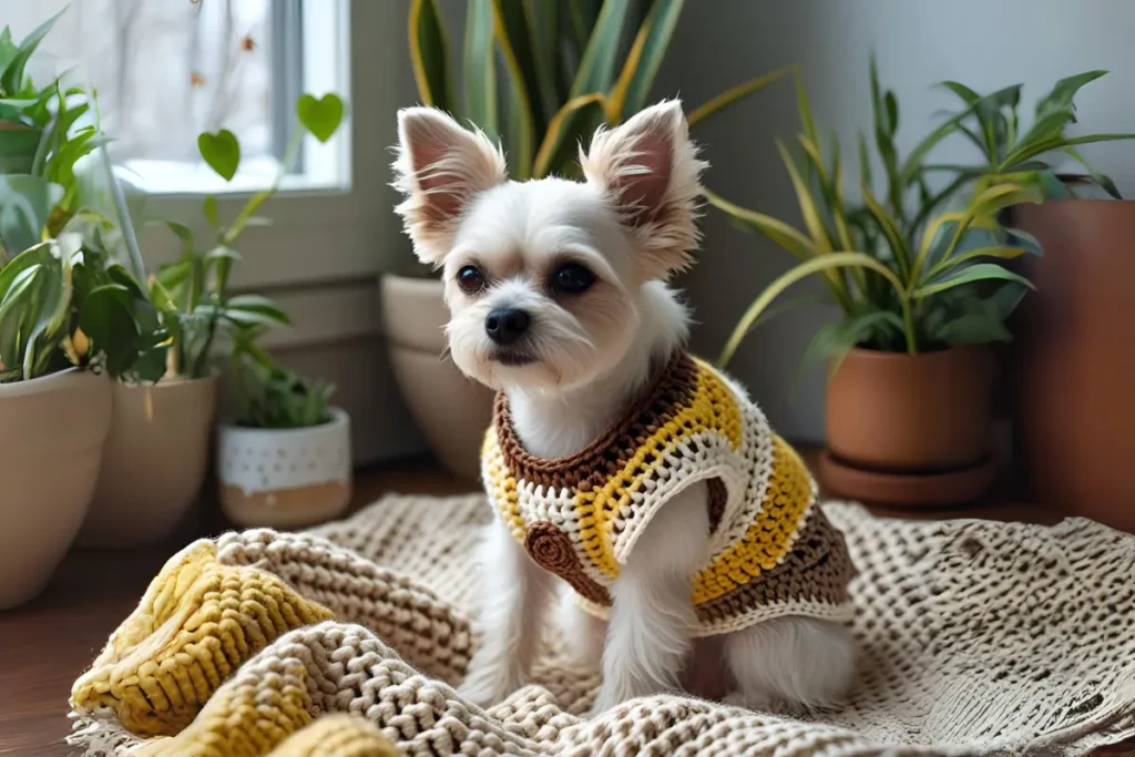 Roupinha de Crochê para Aquecer o Seu Pet Neste Frio: Estilo, Amor e Sustentabilidade em Fios