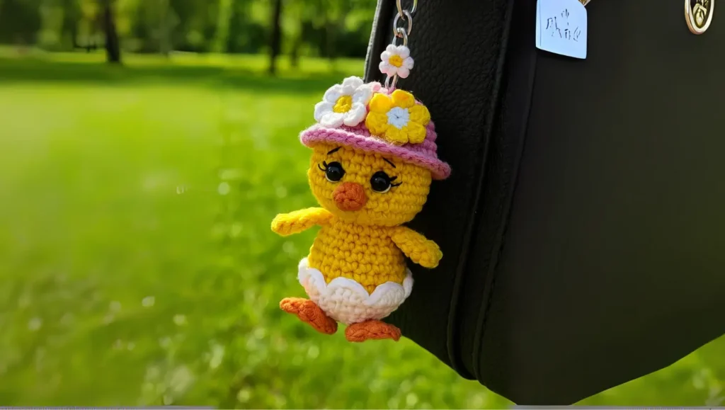 Como Fazer um Lindo Chaveiro Pintinho Amigurunmi