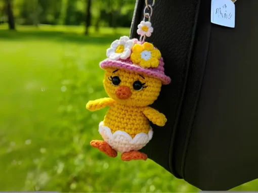 Como Fazer um Lindo Chaveiro Pintinho Amigurunmi Como Fazer um Lindo Chaveiro Pintinho Amigurunmi