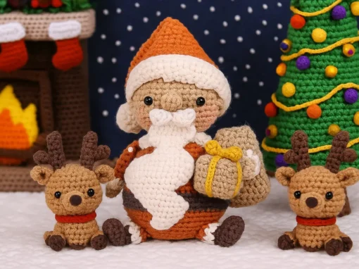 Como fazer um Papai Noel Amigurumi Como fazer um Papai Noel Amigurumi