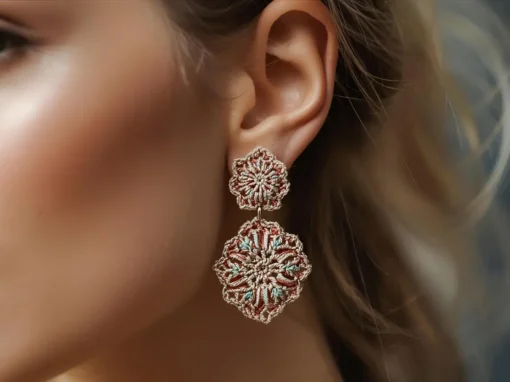 A Elegância dos Brincos de Crochê em Destaque A Elegância dos Brincos de Crochê em Destaque