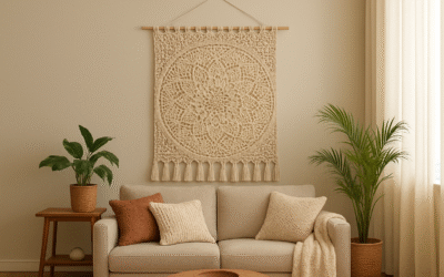 Painel em Crochê: Ideias de Croche Moderno para sua Sala
