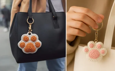 Chaveiro Patinha de Gatinho em Crochê: O Acessório Fofo que Encanta a Todos