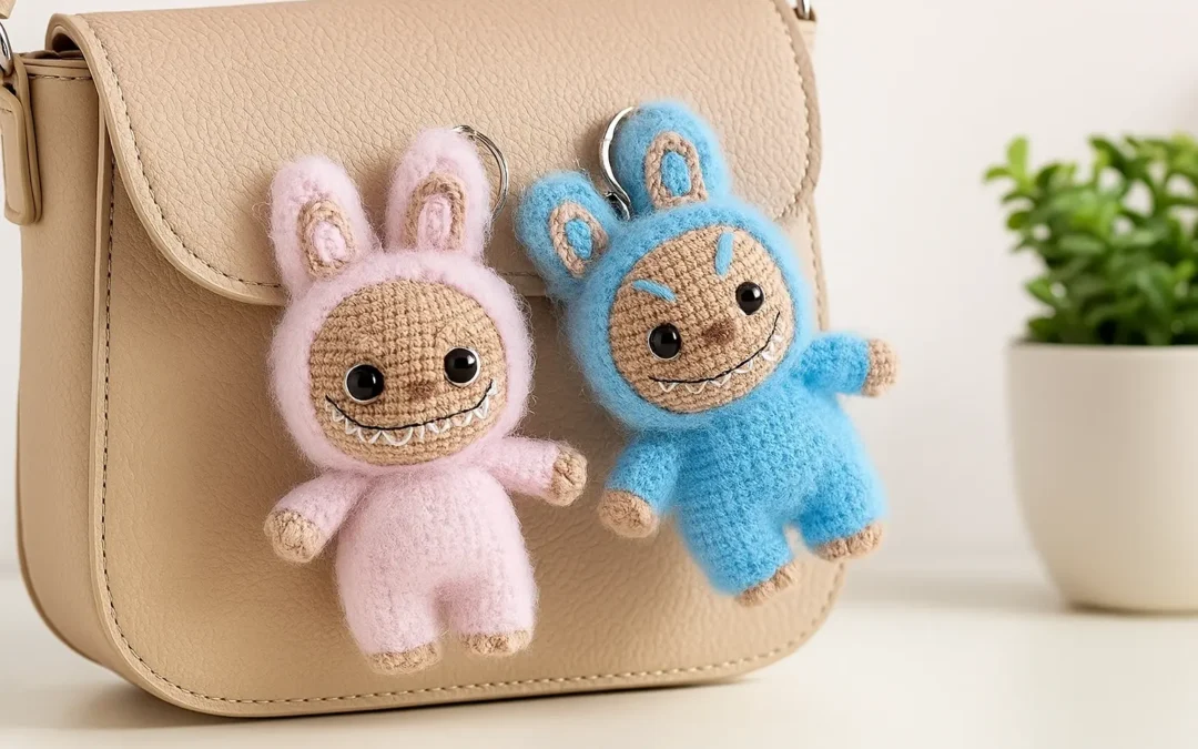 Chaveiros Labubus: O Amigurumi que Virou Sucesso em Miniatura