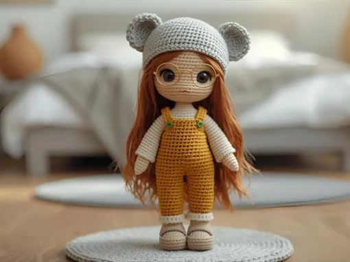 Como fazer a linda Boneca Menina com Chapéu de Koala Amigurumi Como fazer a linda Boneca Menina com Chapéu de Koala Amigurumi