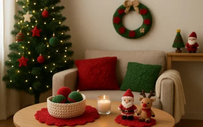 Decoração de Natal em Crochê: Ideias Criativas e Econômicas Para Sua Casa