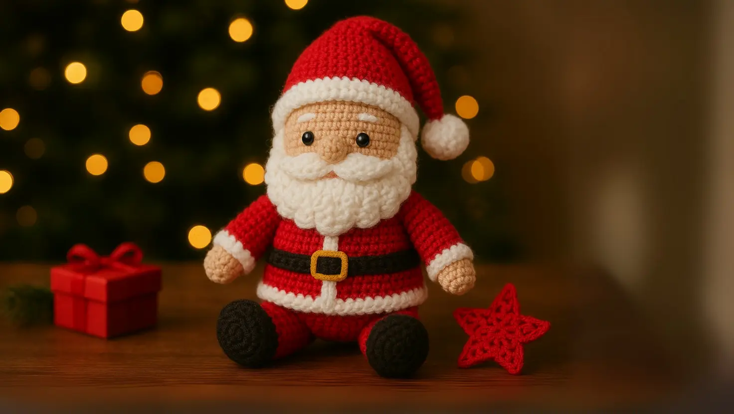 Encante o seu Natal com o “Papai Noel Amigurumi Encantado” (1)