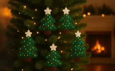 Receita de Enfeite de Árvore de Natal em Crochê – Passo a Passo Fácil e Encantador