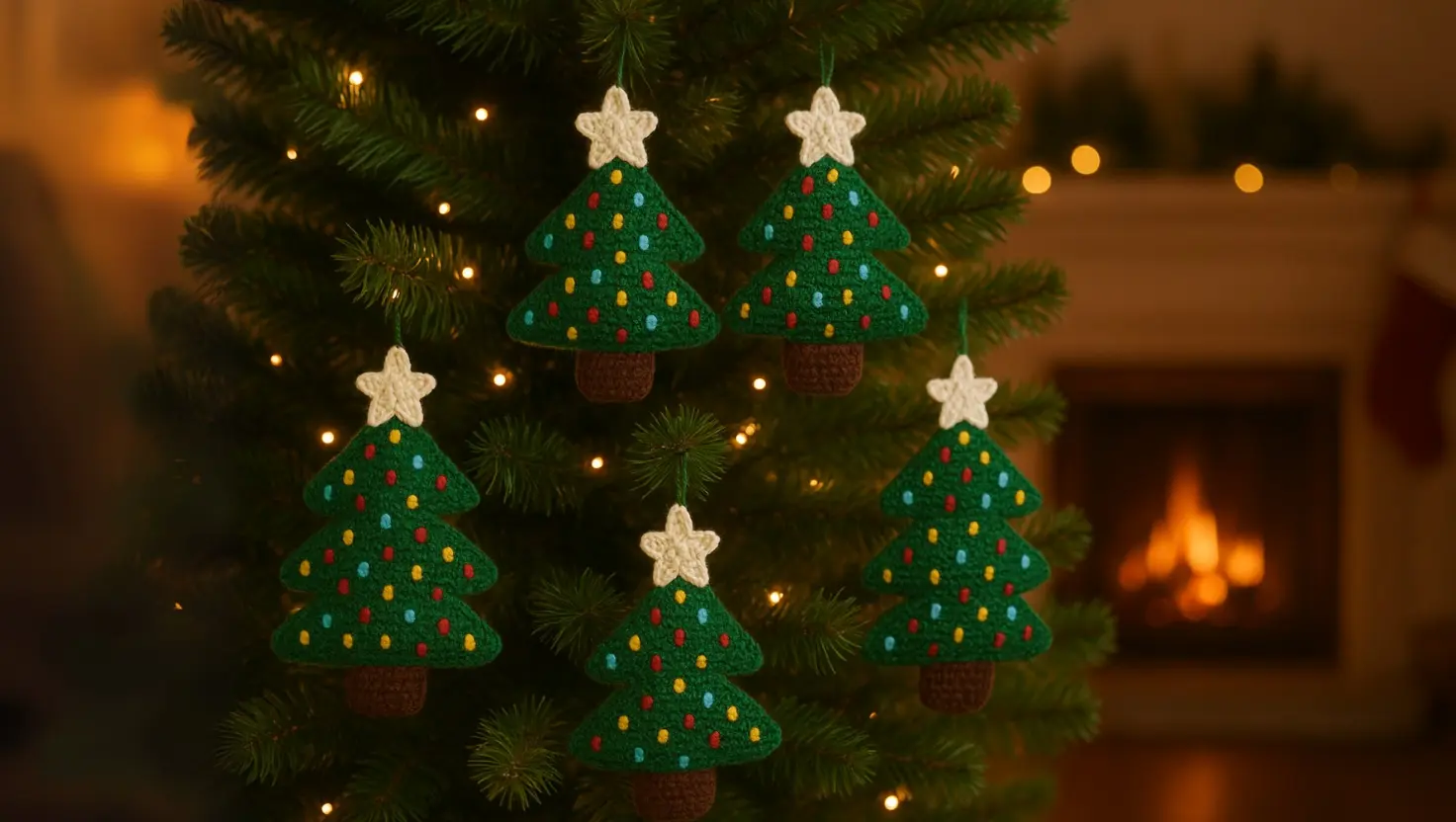Receita de Enfeite de Árvore de Natal em Crochê – Passo a Passo Fácil e Encantador