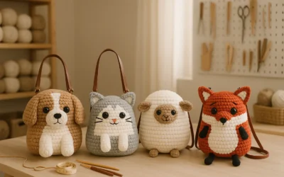 A Onda Animal: Por Que Bolsas em Formato de Animais Estão Viralizando? (e Como o Crochê Pode Entrar Nessa Tendência!)