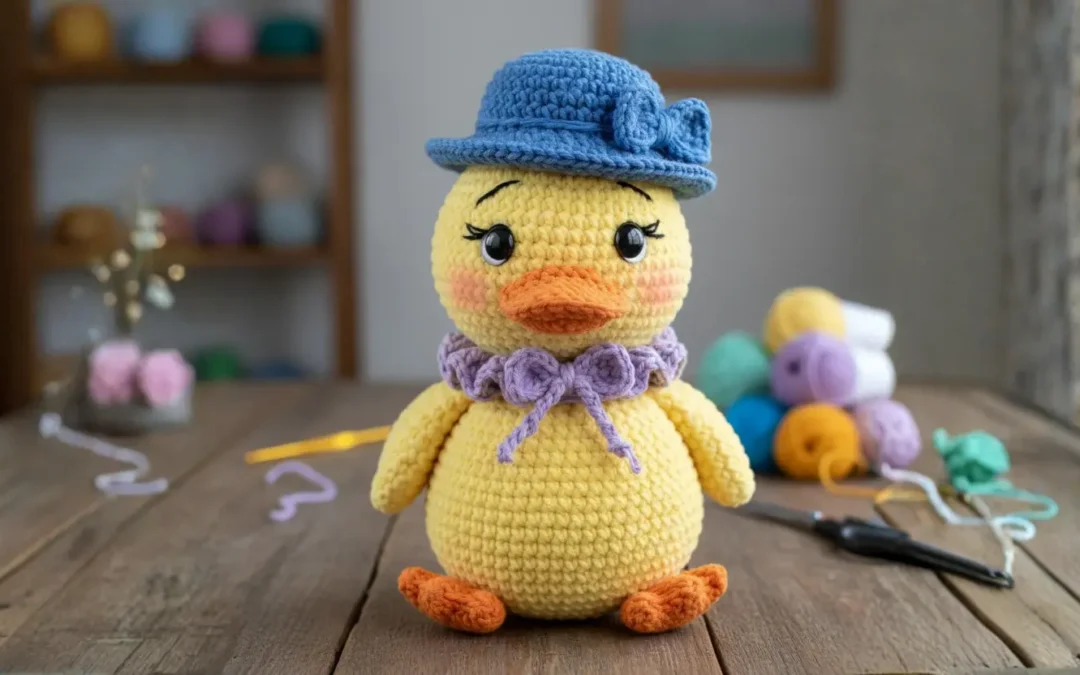 Amigurumi Pato com Chapéu e Gravata: A Fofura que Conquista Clientes e Vende Muito
