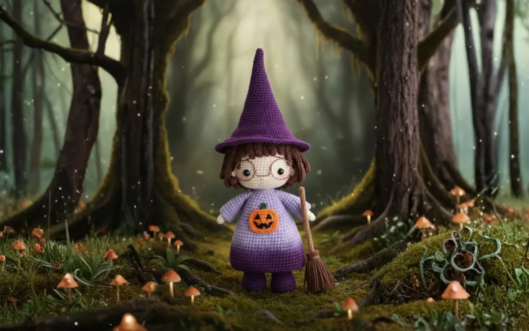 Aprenda a Fazer a Linda Boneca Bruxinha Luna Amigurumi