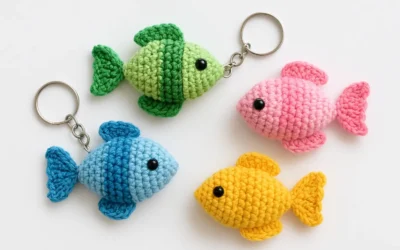 Chaveiro Peixinho Bicolor de Crochê: Como Transformar uma Peça Rápida em Vendas Lucrativas