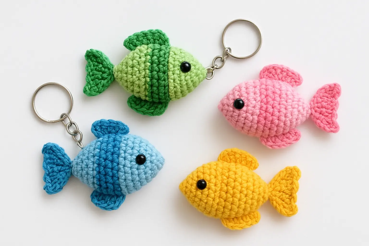 Chaveiro Peixinho Bicolor de Crochê: Como Transformar uma Peça Rápida em Vendas Lucrativas