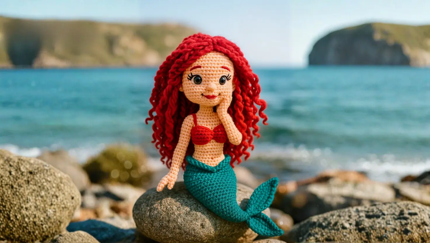 Como fazer a linda Sereia Lorelay Amigurumi (2)