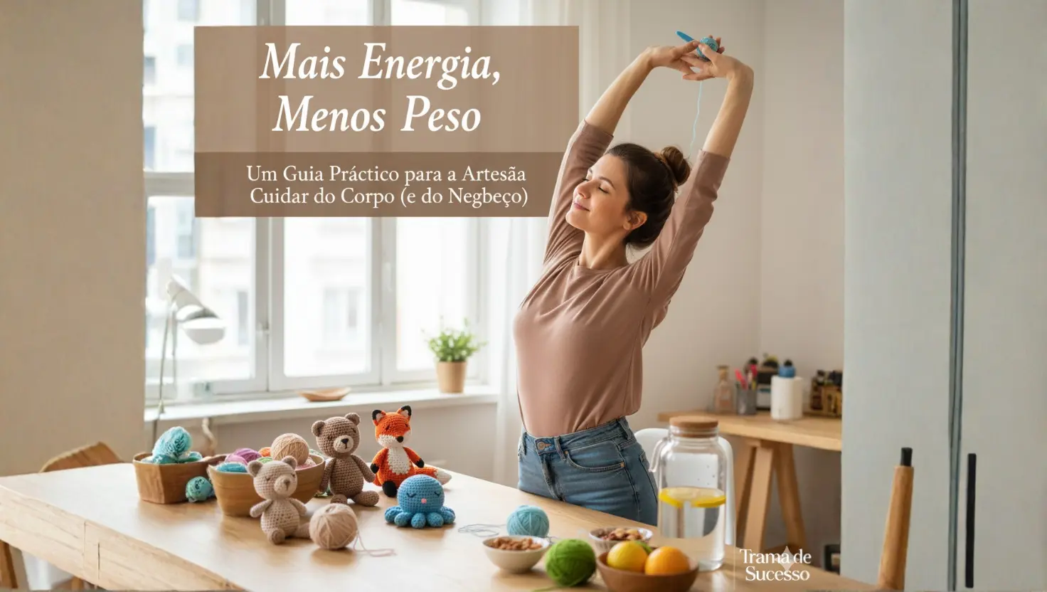 Mais Energia, Menos Peso: Um Guia Prático para a Artesã Cuidar do Corpo (e do Negócio)