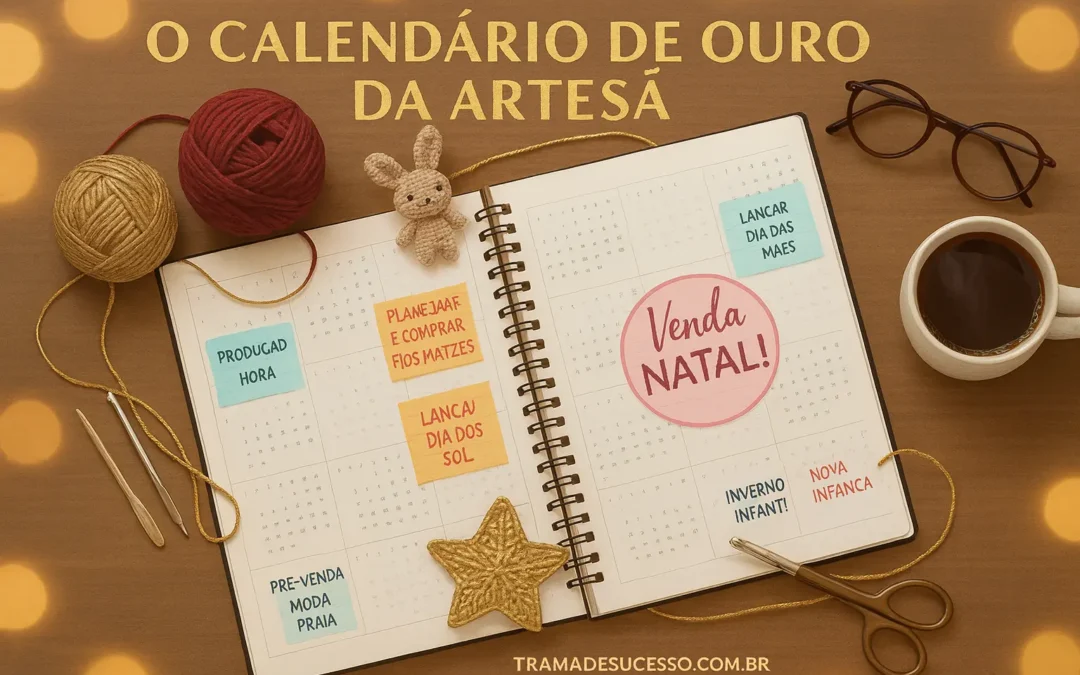O Calendário de Ouro da Artesã: O Que Produzir em Cada Mês para Vender o Ano Todo (e Não Viver só de Natal).