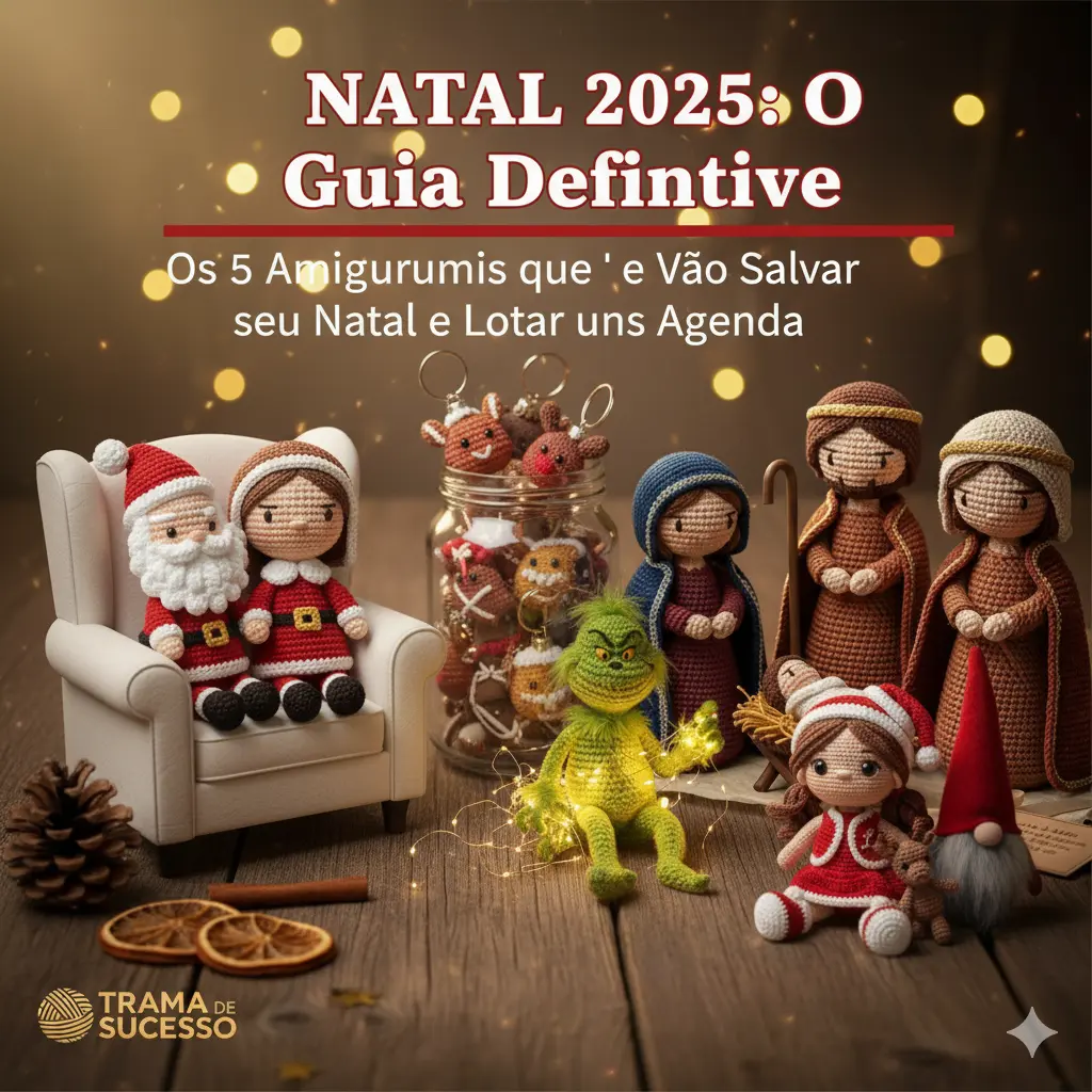 Os 5 Amigurumis que Vão Salvar seu Natal e Lotar sua Agenda
