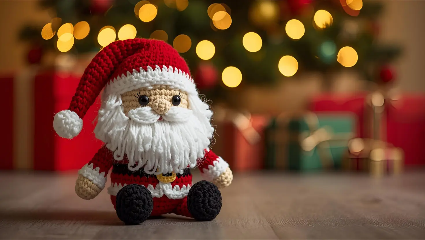 Papai Noel Amigurumi Fofo – Receita Grátis de Natal