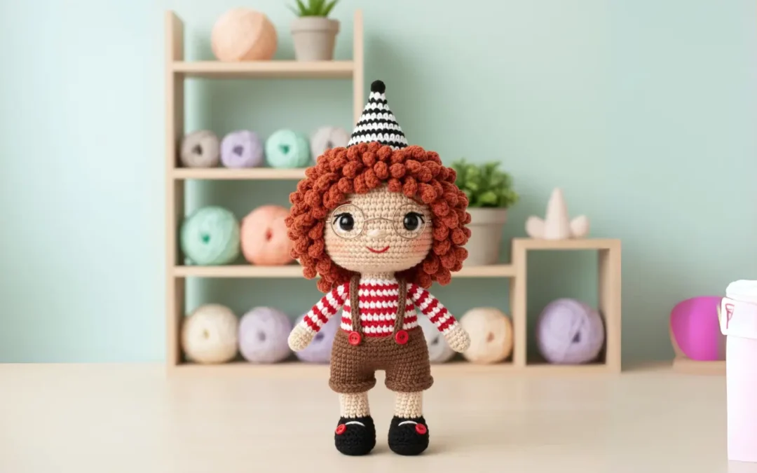 Pipoquinha, a Palhacinha Sorridente: O Amigurumi que Encanta e Diverte