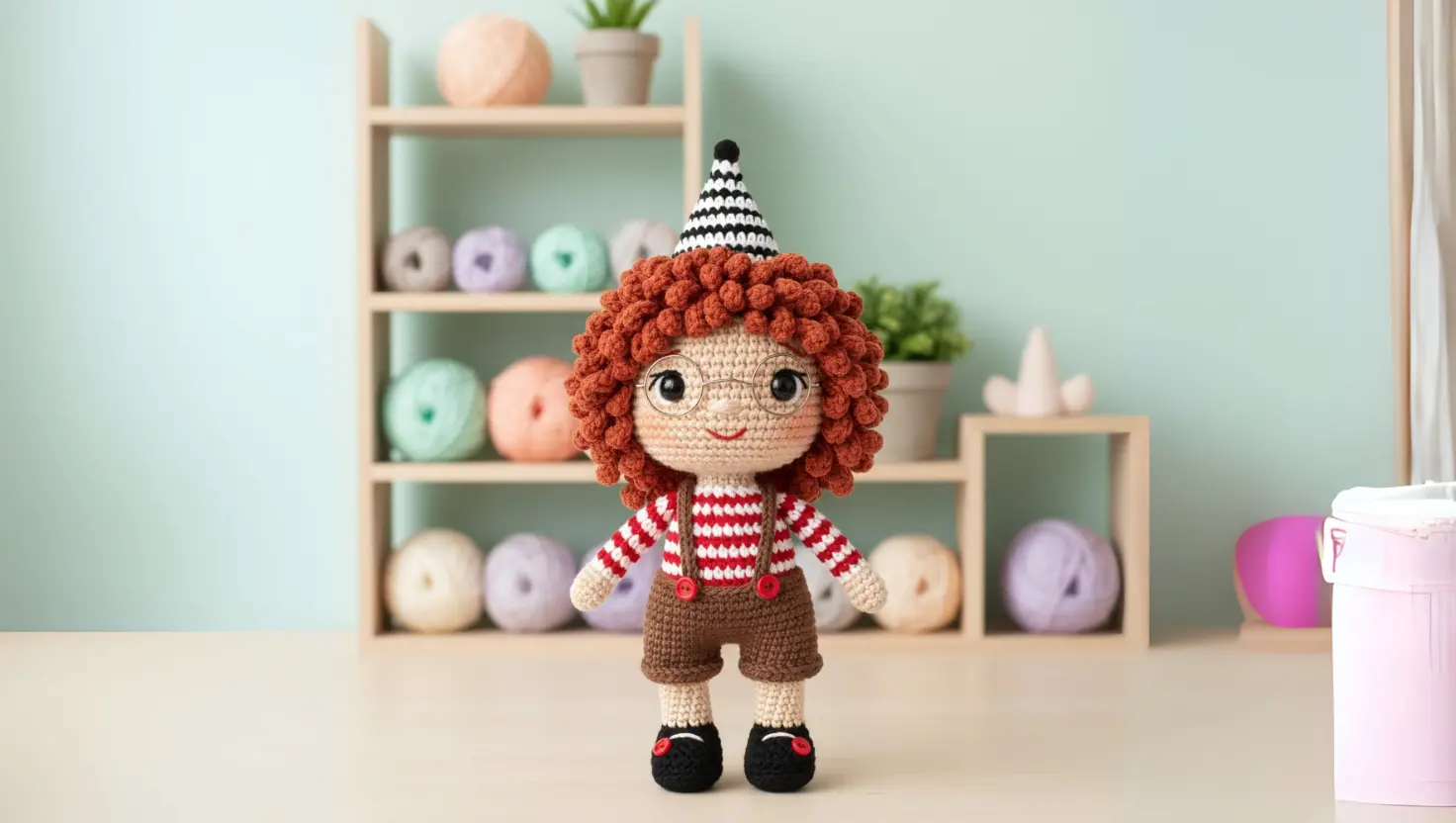 Pipoquinha, a Palhacinha Sorridente O Amigurumi que Encanta e Diverte (1)