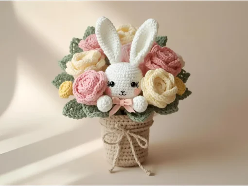 “Saia da Mesmice e Inove com este Encantador Coelhinho no Buquê de Amigurumi” “Saia da Mesmice e Inove com este Encantador Coelhinho no Buquê de Amigurumi”