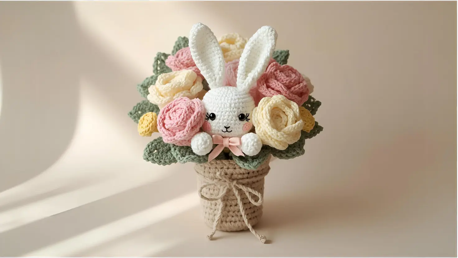 “Saia da Mesmice e Inove com este Encantador Coelhinho no Buquê de Amigurumi” (4)