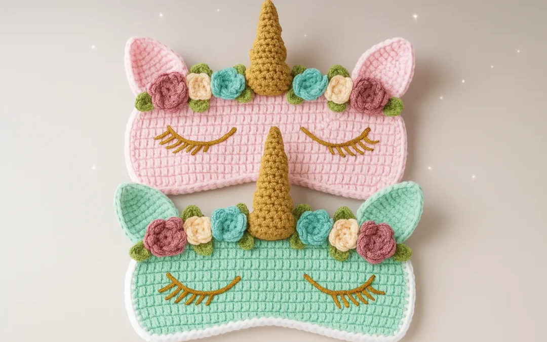 Como Criar e Vender Máscaras de Unicórnio de Crochê (Guia de Negócios + Receita)