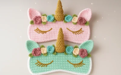 Como Criar e Vender Máscaras de Unicórnio de Crochê (Guia de Negócios + Receita)