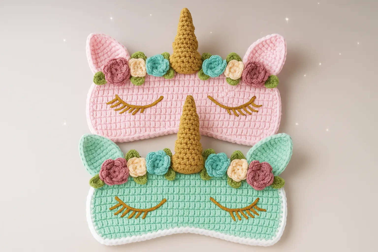 Como Criar e Vender Máscaras de Unicórnio de Crochê (Guia de Negócios + Receita)