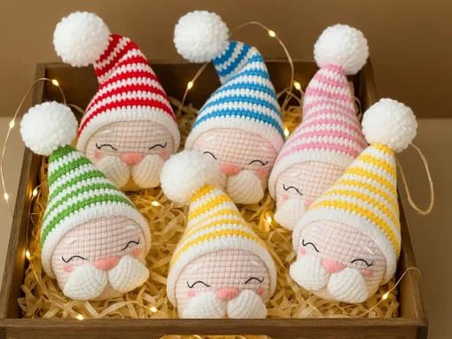 Como Decorar Sua Árvore (e Seu Negócio) com o Papai Noel Dorminhoco de Crochê Como Decorar Sua Árvore (e Seu Negócio) com o Papai Noel Dorminhoco de Crochê