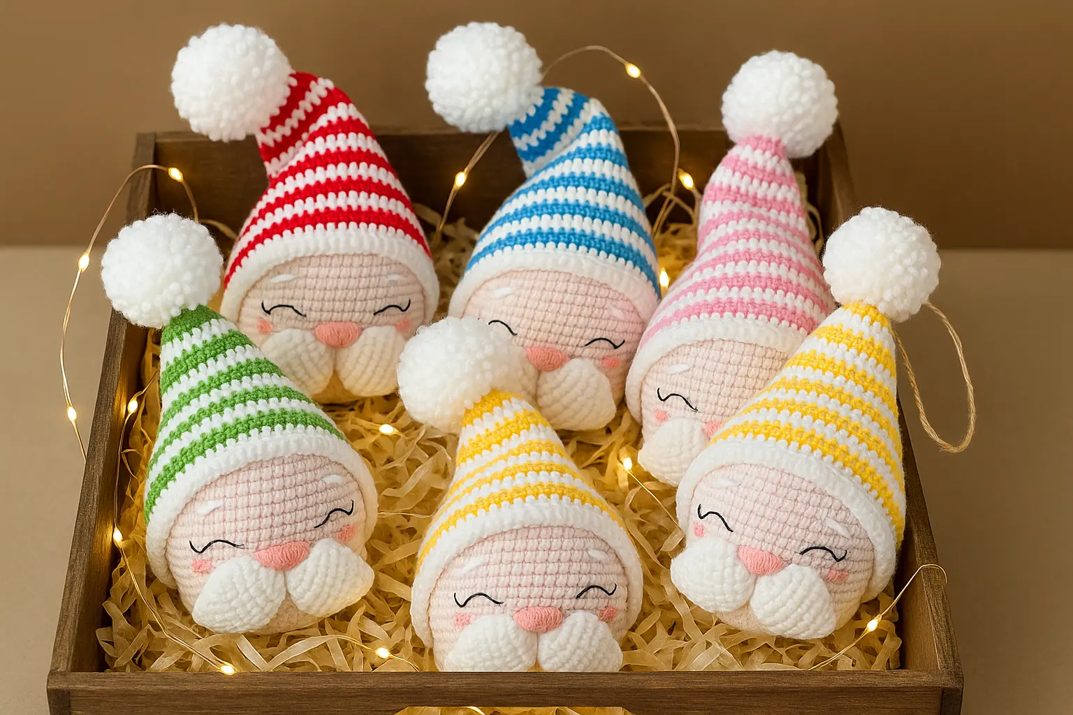 Como Decorar Sua Árvore (e Seu Negócio) com o Papai Noel Dorminhoco de Crochê