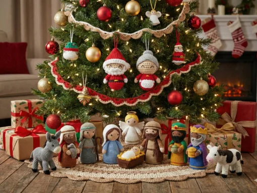 Como fazer Papai e Mamae Noel de croche para enfeitar sua arvore Como fazer Papai e Mamae Noel de croche para enfeitar sua arvore