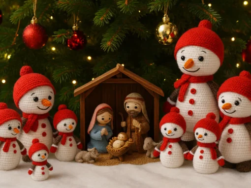 Decore uma Árvore de Natal com Lindos Bonecos de Neve Amigurumi: Decore uma Árvore de Natal com Lindos Bonecos de Neve Amigurumi:
