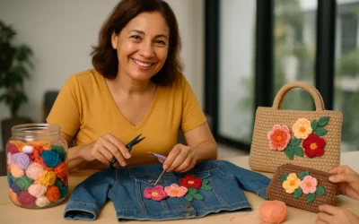 O Pulo da Gata: Como Flores de Crochê (feitas com sobras!) Podem DUPLICAR o Valor Percebido do seu Ateliê