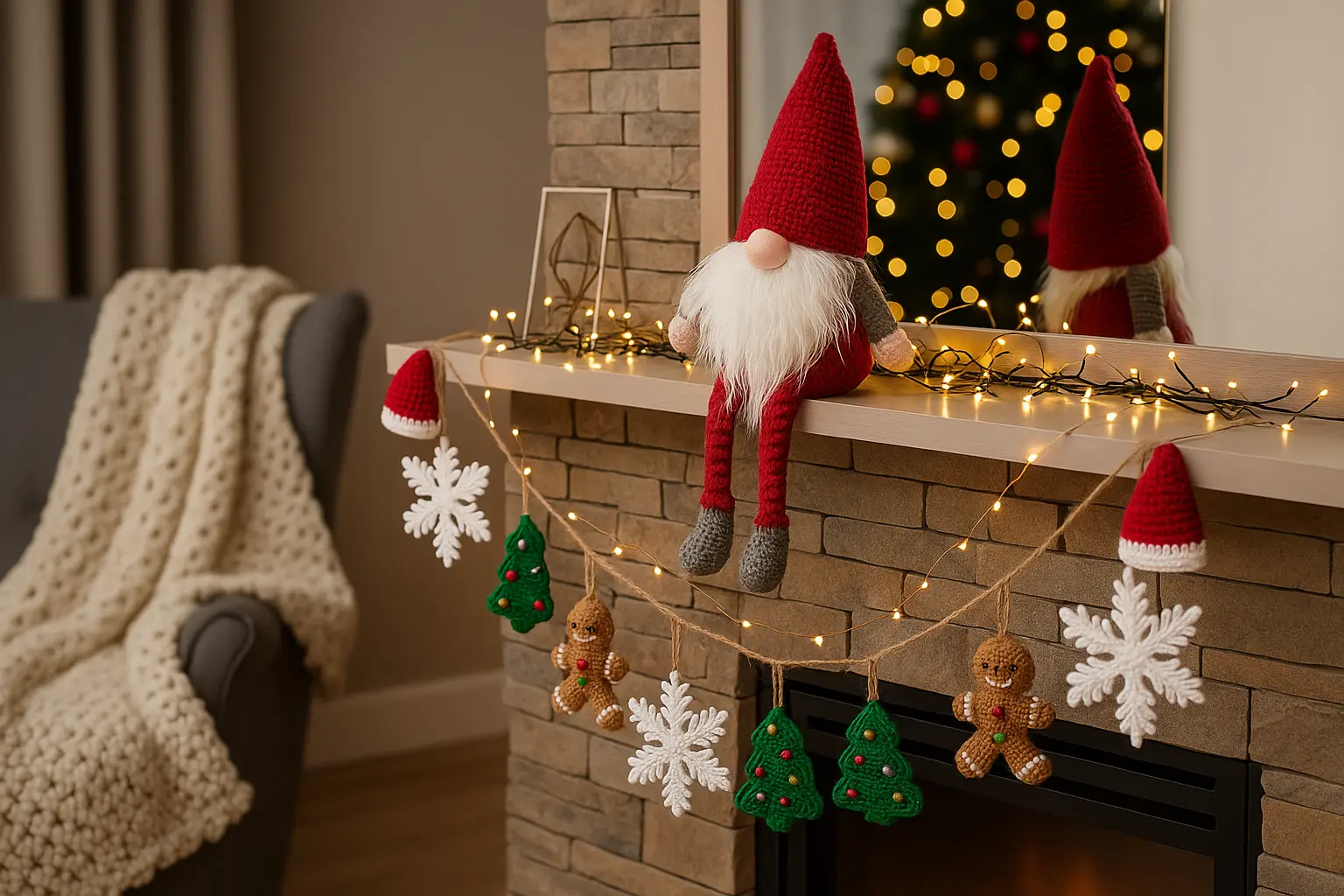 Varal de Crochê Natalino O Guia da Artesã para uma Decoração Afetiva Além da Árvore