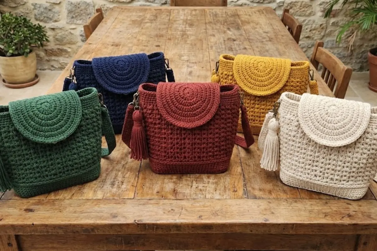 CONFORTO E ELEGÂNCIA em um só design! Bolsa de Crochê Receita Grátis e Guia de Lucratividade