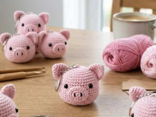 Chaveiro Porquinho Amigurumi: Receita Passo a Passo Lucrativa Chaveiro Porquinho Amigurumi: Receita Passo a Passo Lucrativa