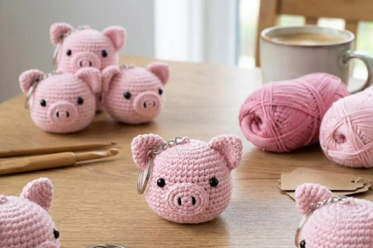 Chaveiro Porquinho Amigurumi: Receita Passo a Passo Lucrativa