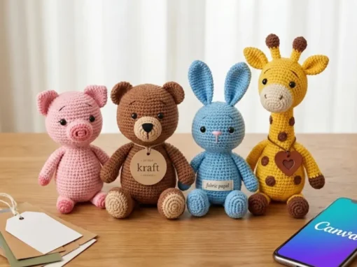 Como Criar Etiquetas Profissionais de Graça no Canva (Passo a Passo para Artesãs) Como Criar Etiquetas Profissionais de Graça no Canva (Passo a Passo para Artesãs)