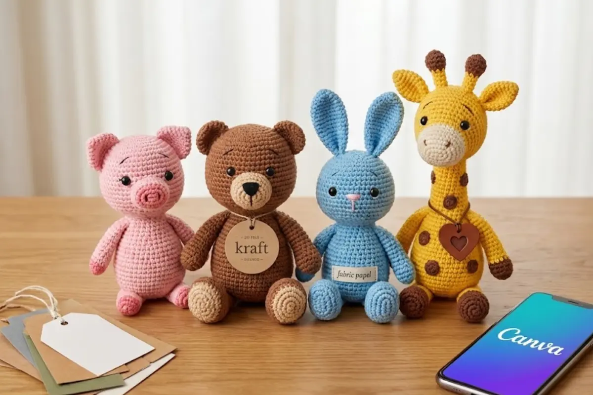 Como Criar Etiquetas Profissionais de Graça no Canva (Passo a Passo para Artesãs)