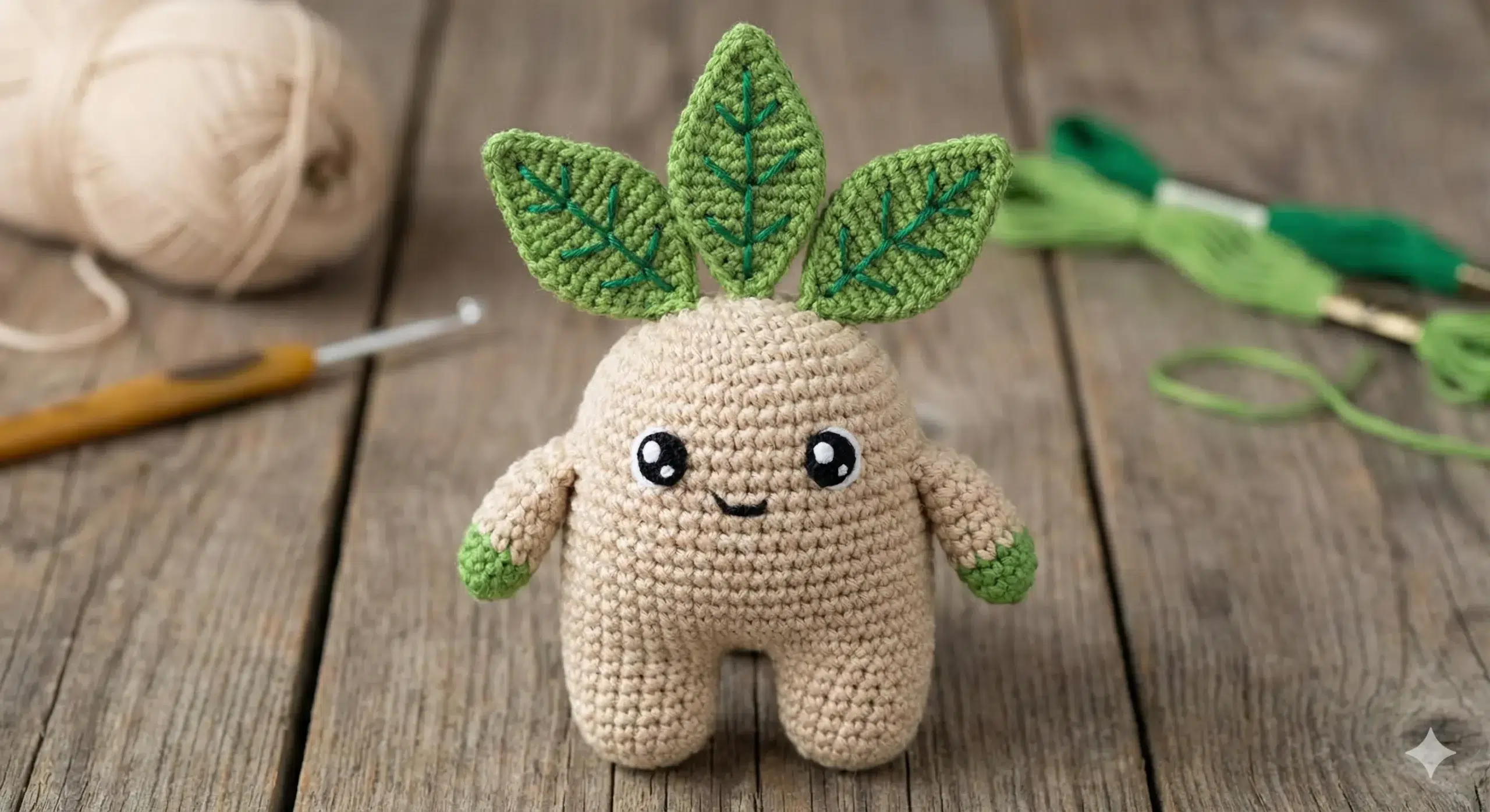 Como Fazer a Mandrágora do Harry Potter Amigurumi