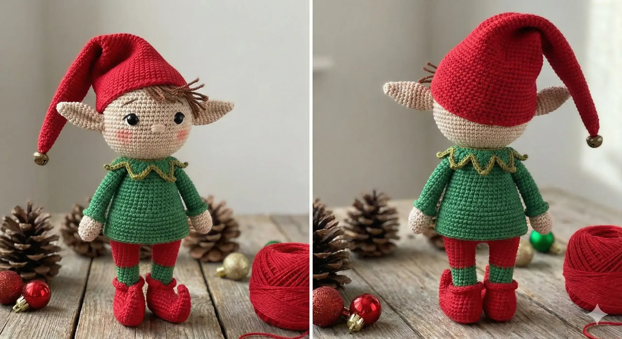 Elfo de Natal Amigurumi: Receita Passo a Passo