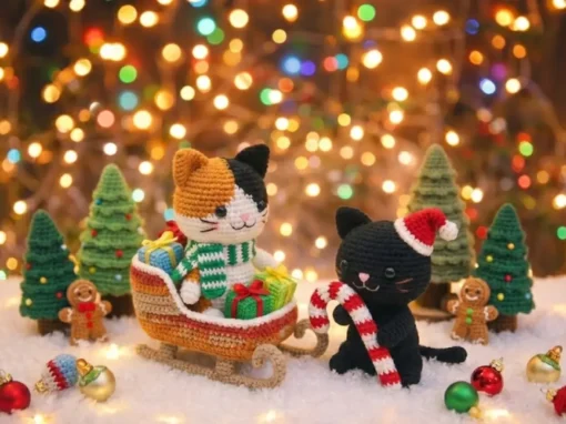 Gatinhos Natalinos em Amigurumi: O Guia Completo para Encantar e Lucrar no Natal Gatinhos Natalinos em Amigurumi: O Guia Completo para Encantar e Lucrar no Natal