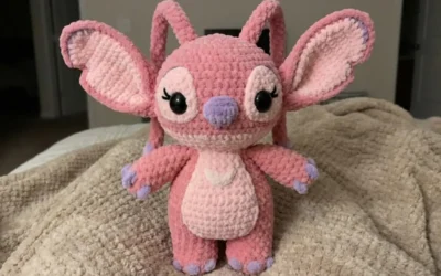 Guia Completo para Crochetar a Angel (Lilo & Stitch) em Amigurumi