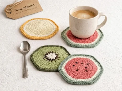 Padrão Porta-copos “Fatias de Café da Manhã”: O Charme que Faltava na Sua Mesa Posta (e no Seu Bolso) Padrão Porta-copos “Fatias de Café da Manhã”: O Charme que Faltava na Sua Mesa Posta (e no Seu Bolso)