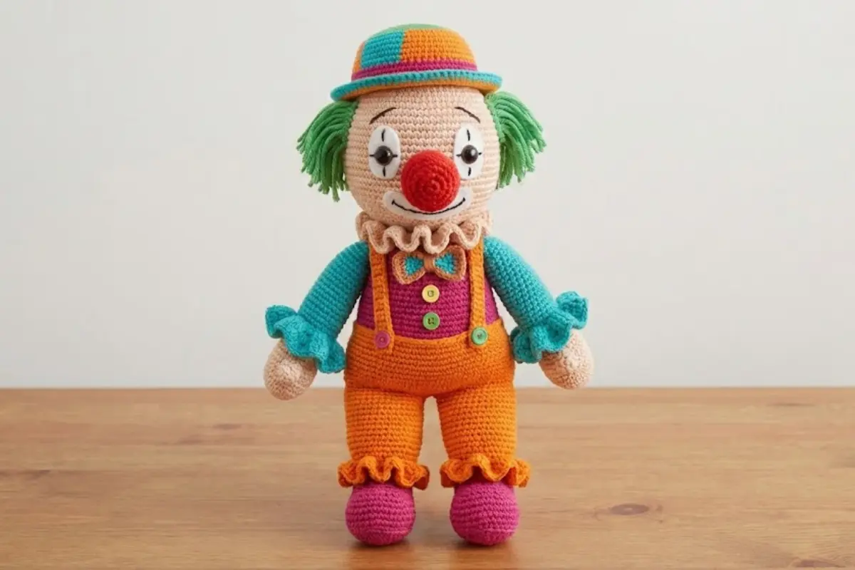 Palhaço: O Amigurumi que Nunca Sai de Moda (e Como Lucrar com a Tendência Vintage)