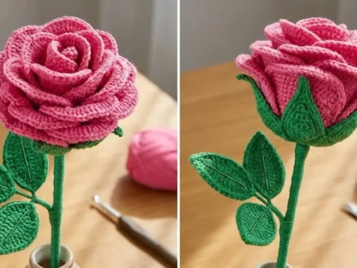 Romance no Ar: Como Fazer uma Linda Rosa de Crochê e Lucrar com a Tendência dos “Buquês Eternos” Romance no Ar: Como Fazer uma Linda Rosa de Crochê e Lucrar com a Tendência dos “Buquês Eternos”