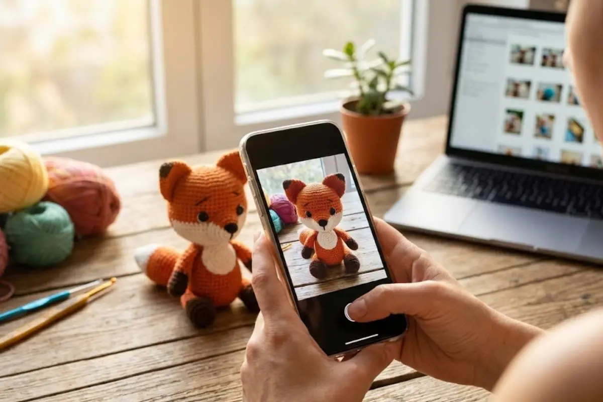 Sua Peça é Linda, mas a Foto não Vende? 5 Dicas Práticas para Tirar Fotos Profissionais de Amigurumi usando apenas o Celular