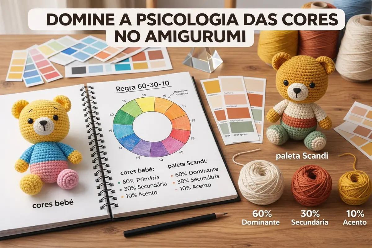 A Ciência da Fofura: Dominando a Psicologia das Cores para Valorizar seu Amigurumi